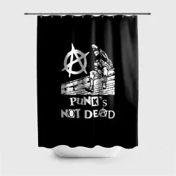 Штора 3D для ванной Анархист Панк
