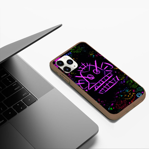 Чехол для iPhone 11 Pro Max матовый League Of Legends граффити, цвет коричневый - фото 5