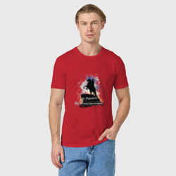 Мужская футболка хлопок Санкт-Петербург. Медный всадник - фото 2
