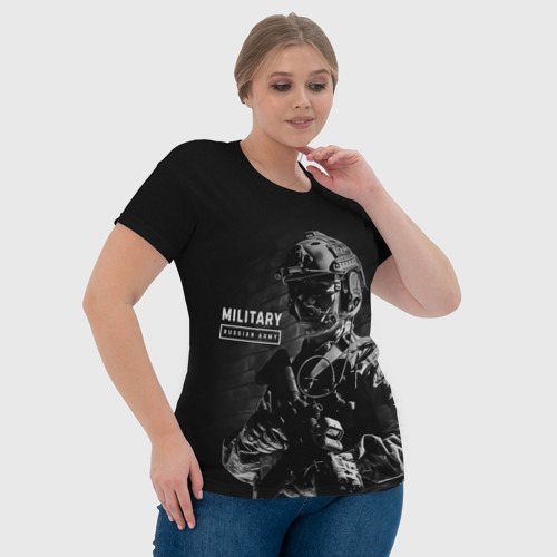 Женская футболка 3D Military RA, цвет 3D печать - фото 6