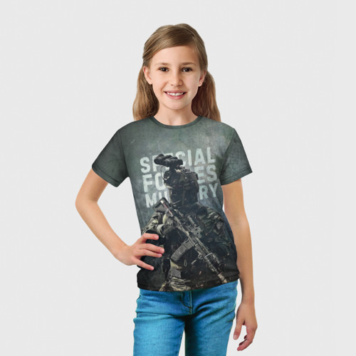 Детская футболка 3D Special forces military, цвет 3D печать - фото 5