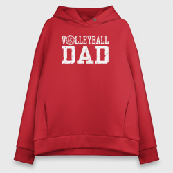 Женское худи Oversize хлопок Volleyball Dad папа волейболист