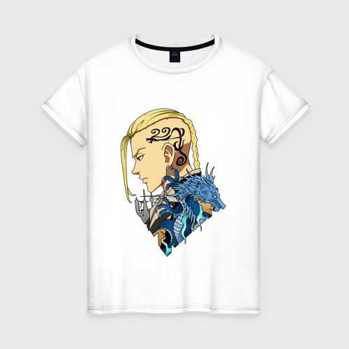 Женская футболка хлопок с принтом ДРАКЕН | ТОКИЙСКИЕ МСТИТЕЛИ | ТОСВА, вид спереди #2