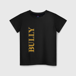 Детская футболка хлопок Bully лого по вертикали