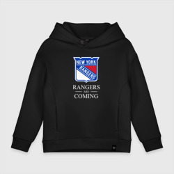 Детское худи Oversize хлопок Rangers are coming, Нью Йорк Рейнджерс, New York Rangers