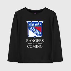 Детский лонгслив хлопок Rangers are coming, Нью Йорк Рейнджерс, New York Rangers