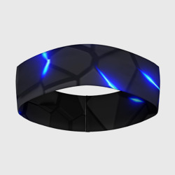 Cyberpunk броня синяя сталь текстура – Повязка на голову 3D с принтом купить