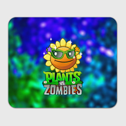 Прямоугольный коврик для мышки Plants vs Zombies подсолнух