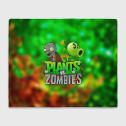 Плед 3D Plants vs Zombies горохострел и зомби
