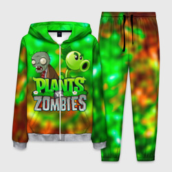 Мужской костюм 3D Plants vs Zombies горохострел и зомби