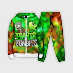 Детский костюм 3D Plants vs Zombies горохострел и зомби