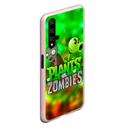 Чехол для Honor 20 Plants vs Zombies горохострел и зомби - фото 2