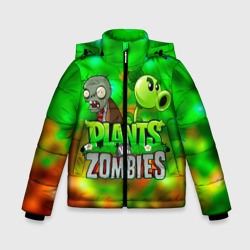 Зимняя куртка для мальчиков 3D Plants vs Zombies горохострел и зомби