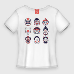 Женская футболка 3D Slim Маска демонической лисы