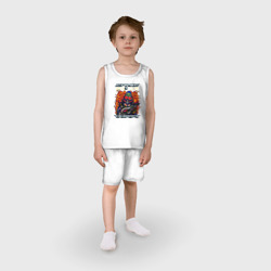 Детская пижама с шортами хлопок Воин инопланетянин - фото 2