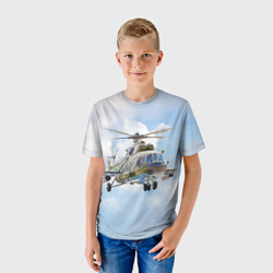 Детская футболка 3D Многоцелевой вертолёт. МИ-8 - фото 2