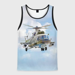 Мужская майка 3D Многоцелевой вертолёт МИ-8