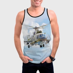 Мужская майка 3D Многоцелевой вертолёт МИ-8 - фото 2