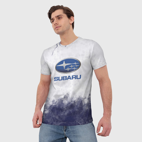 Мужская футболка 3D Subaru Трещина, цвет 3D печать - фото 3