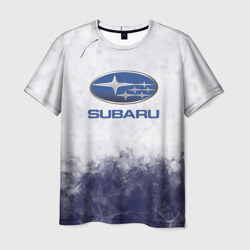 Мужская футболка 3D Subaru Трещина