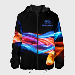 Subaru Пламя огня. – Мужская куртка 3D с принтом купить
