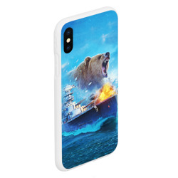 Чехол для iPhone XS Max матовый Медведь ВМФ - фото 2