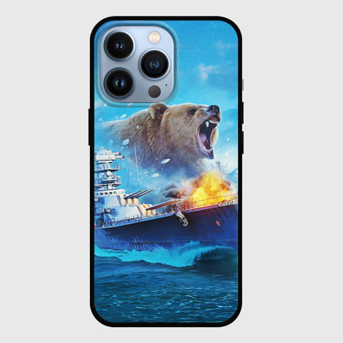 Чехол для iPhone 13 Pro Медведь ВМФ