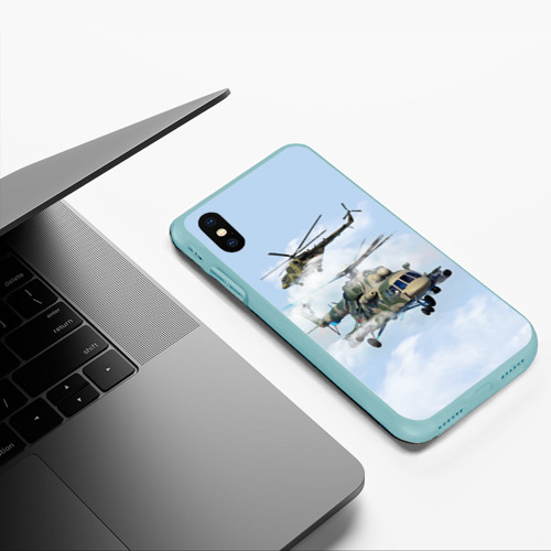 Чехол для iPhone XS Max матовый с принтом Ми-8 Вертолёт, фото #5