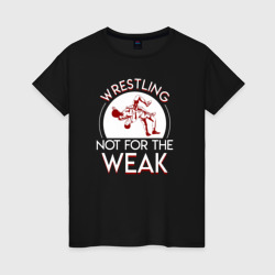 Женская футболка хлопок Борьба не для слабаков