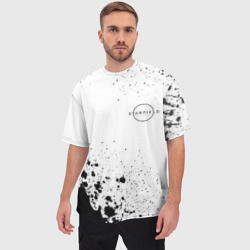 Мужская футболка oversize 3D Старфилд краски - фото 2