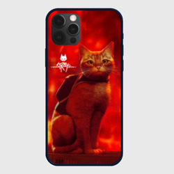 The Stray Кот-бродяга в огненных тонах – Чехол для iPhone 12 Pro Max с принтом купить