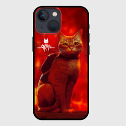 Чехол для iPhone 13 mini The Stray Кот-бродяга в огненных тонах