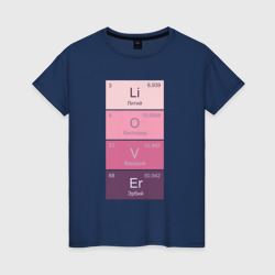 Женская футболка хлопок Любовь химия