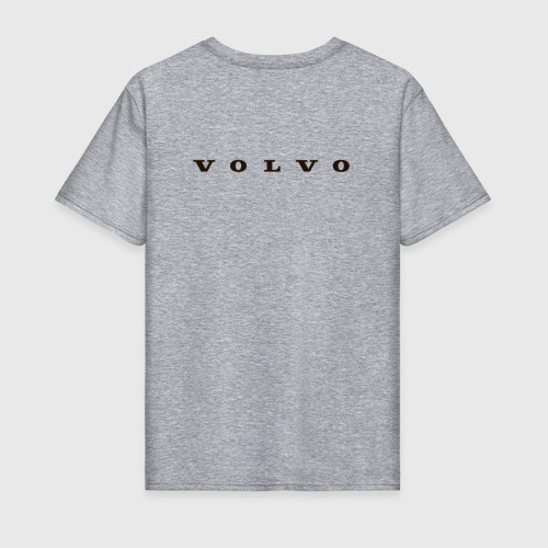 Мужская футболка хлопок Автомобильная марка "Volvo", цвет меланж - фото 2