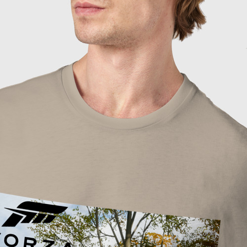 Мужская футболка хлопок Forza Horizon 5 audi, цвет миндальный - фото 6