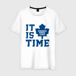 Мужская футболка хлопок It is Toronto Maple Leafs Time, Торонто Мейпл Лифс