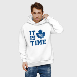 Мужское худи Oversize хлопок It is Toronto Maple Leafs Time, Торонто Мейпл Лифс - фото 2