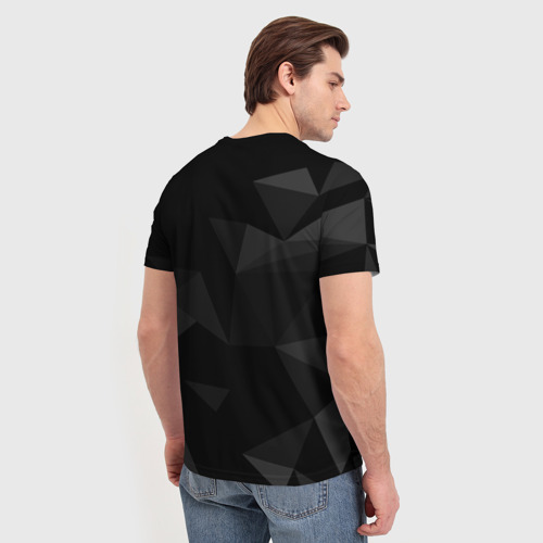 Мужская футболка 3D Arctic Monkeys Серая Геометрия, цвет 3D печать - фото 4