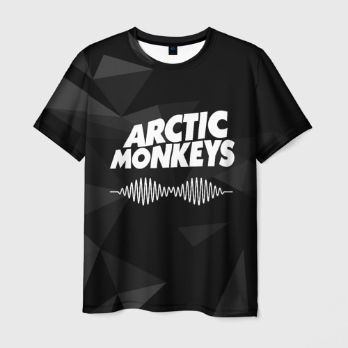 Мужская футболка 3D Arctic Monkeys Серая Геометрия, цвет 3D печать