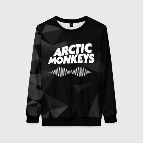 Женский свитшот 3D Arctic Monkeys Серая Геометрия