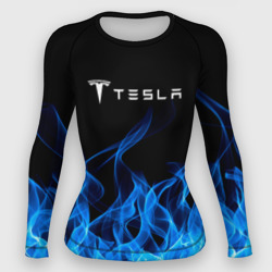 Женский рашгард 3D Tesla Fire