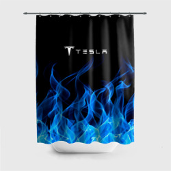 Штора 3D для ванной Tesla Fire