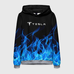 Мужская толстовка 3D Tesla Fire