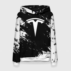 Женская толстовка 3D Tesla logo texture