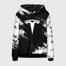 Мужская толстовка 3D Tesla logo texture