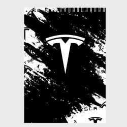 Скетчбук Tesla logo texture