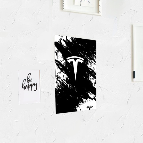 Постер Tesla logo texture - фото 3