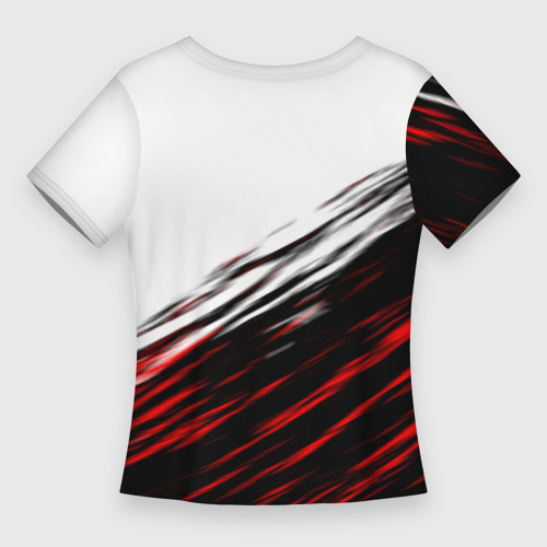 Женская футболка 3D Slim Tesla sport размытость, цвет 3D печать - фото 2