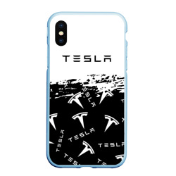 Чехол для iPhone XS Max матовый [Tesla] - Black & White