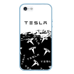 Чехол для iPhone 5/5S матовый [Tesla] - Black & White